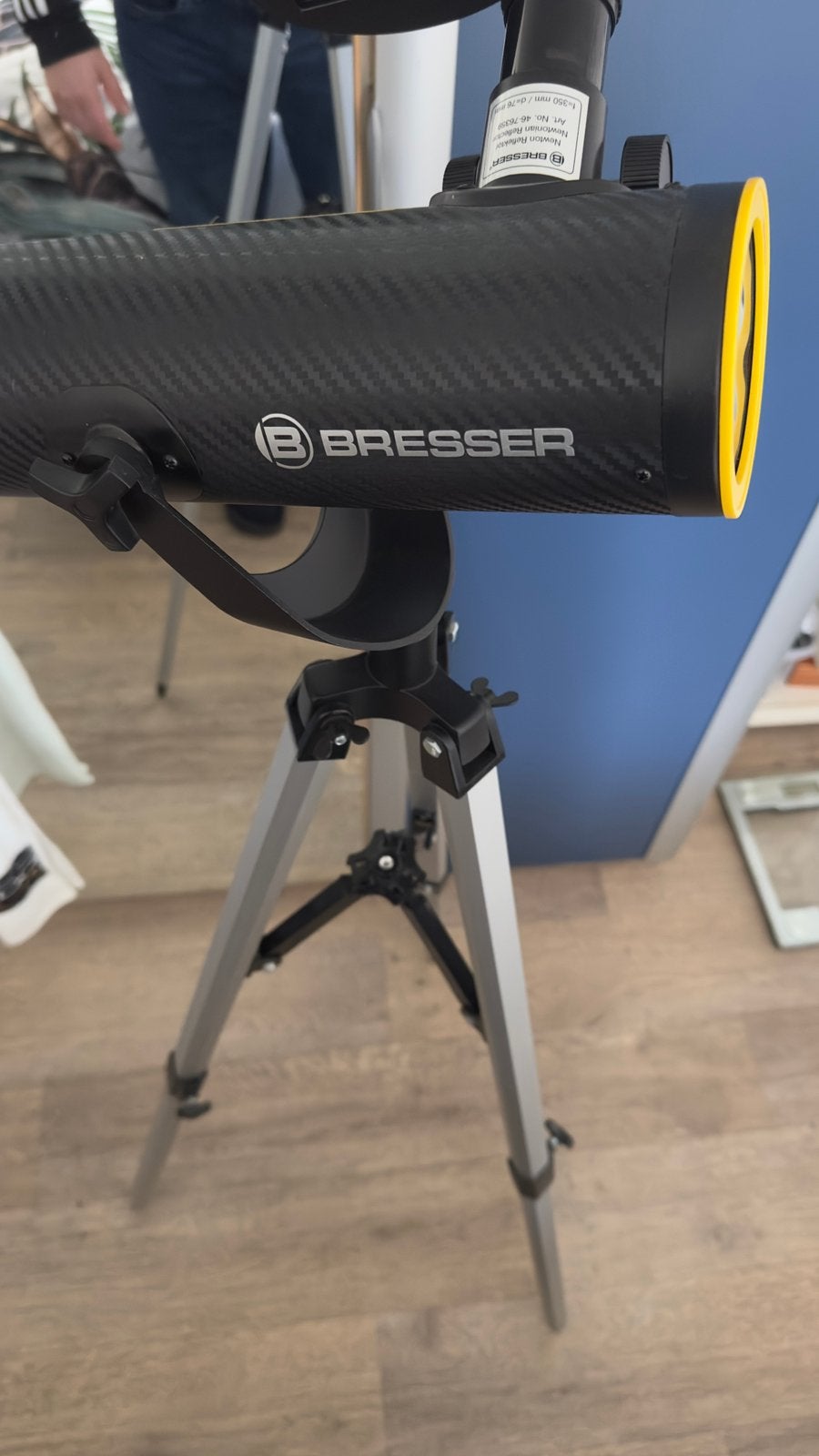 Bresser telescoop, werkt ook met telefoon., Ophalen, Zo goed als nieuw, Minder dan 80 mm, Lenzentelescoop (refractor)