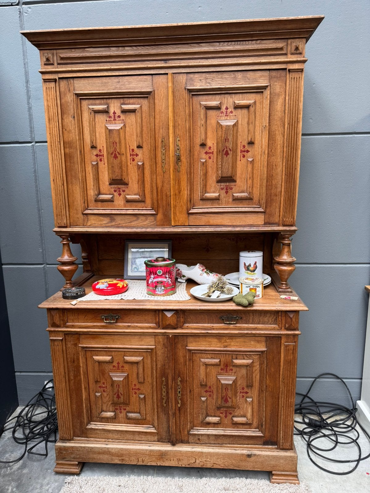 Gratis afhalen eiken buffetkast, Ophalen, Gebruikt, 25 tot 50 cm, 200 cm of meer