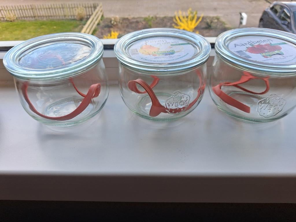 3 weckpotten, Ophalen of Verzenden, Gebruikt