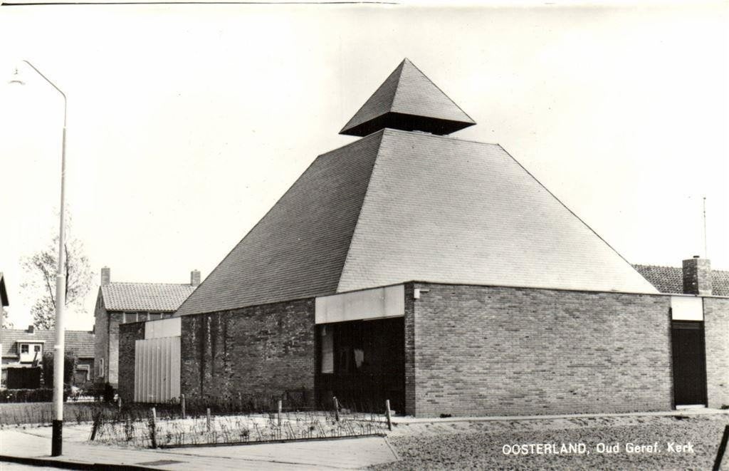 Oosterland, Oud Geref. Kerk - ongelopen, Verzamelen, Ophalen of Verzenden, 1960 tot 1980, Ongelopen, Zeeland