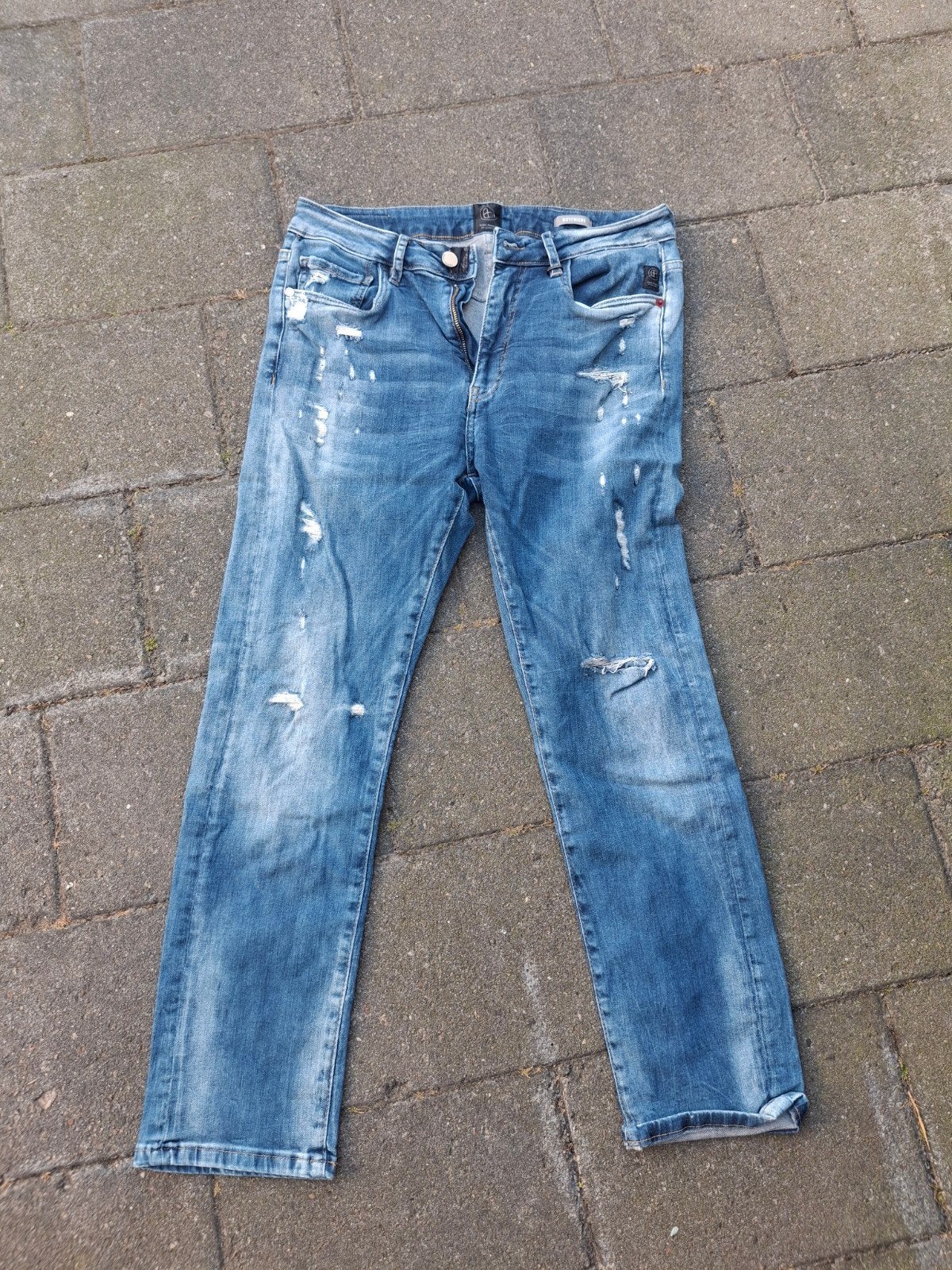 elias rumelis spijkerbroek, Ophalen of Verzenden, Zo goed als nieuw, Blauw, Lang