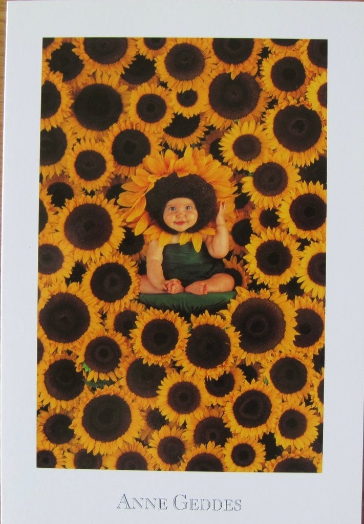 Anne Geddes - AGC032 - kind in zonnebloem - 2009 - nieuw, Verzenden, 1980 tot heden, Ongelopen, Kinderen