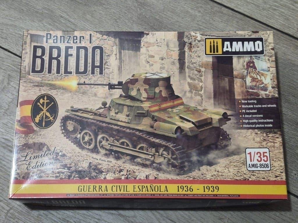 Ammo A.MIG-8506 1:35 Panzer I Breda + extra’s, Overige merken, Tank, 1:32 tot 1:50, Nieuw