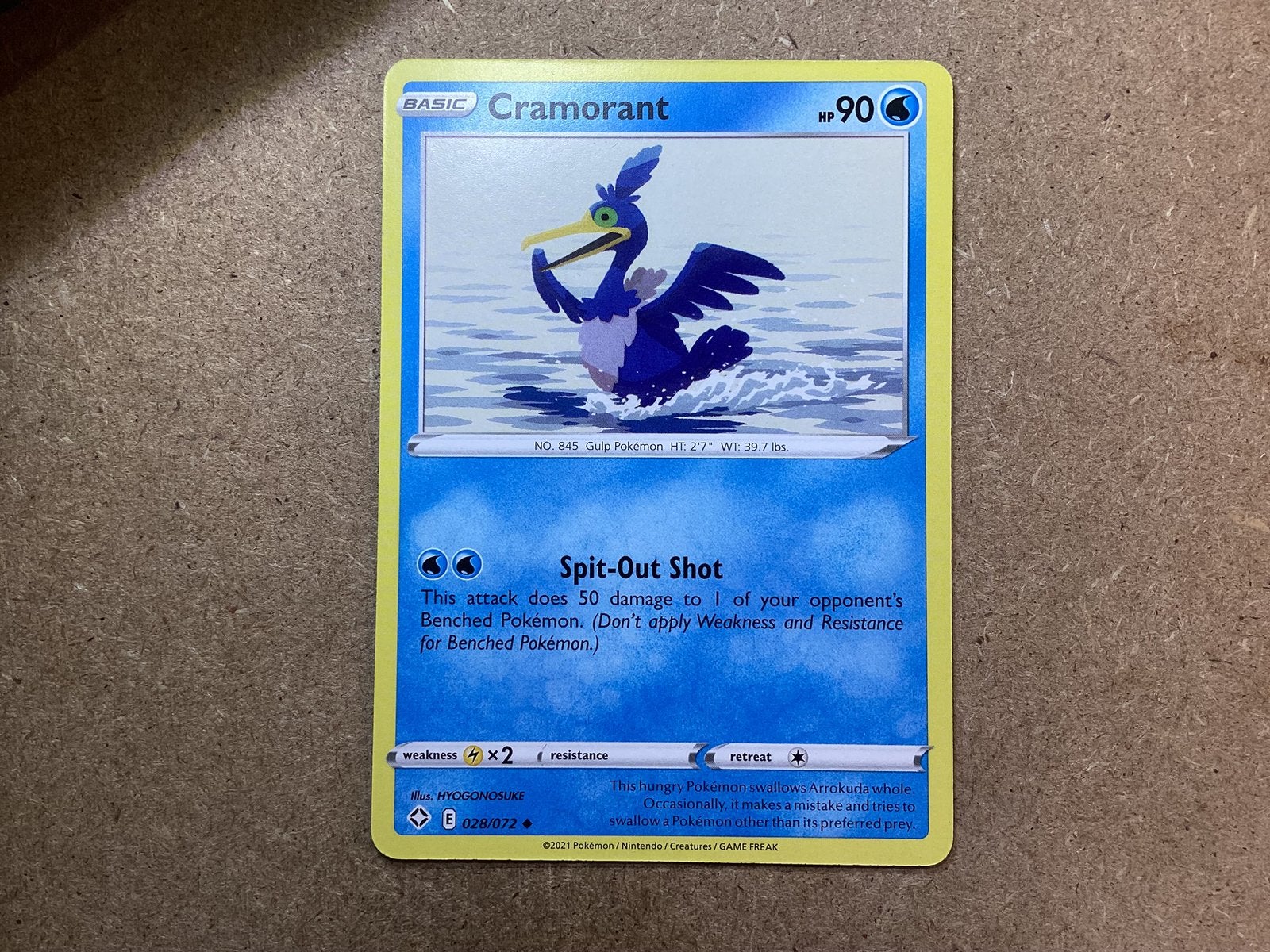 1x Cramorant [SHF 028/072] (Near Mint), Ophalen of Verzenden, Zo goed als nieuw, Losse kaart