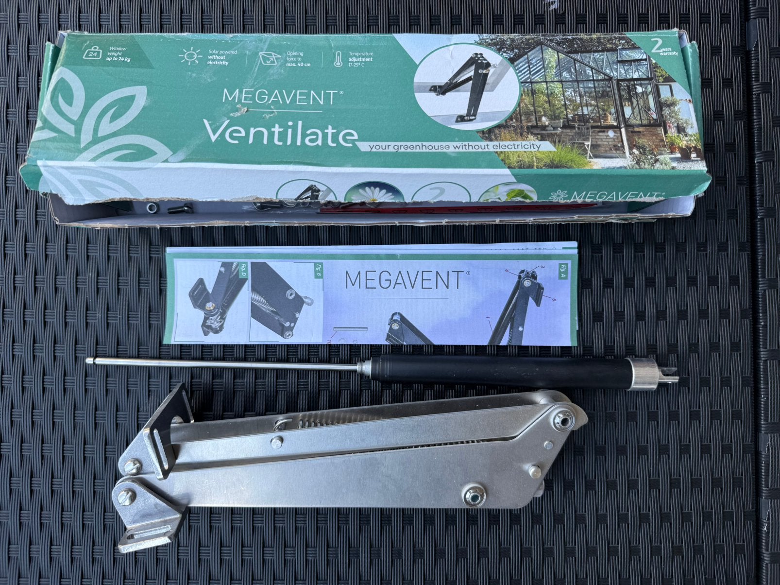 Megavent; automatische raamopener, Overige materialen, Overige materialen, Ophalen of Verzenden, Kweekkas
