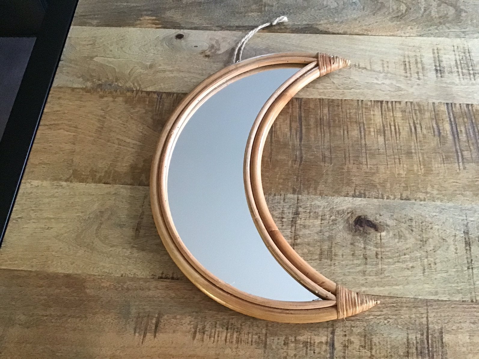 Te koop halve maan spiegel, Huis en Inrichting, Woonaccessoires | Spiegels, Ophalen, Minder dan 50 cm, Zo goed als nieuw, Minder dan 100 cm