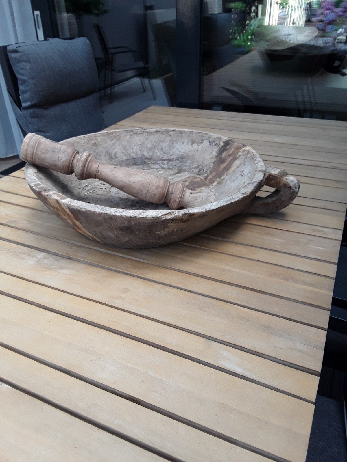 Schaal, Huis en Inrichting, Woonaccessoires | Schalen en Manden, Ophalen, Rond, Glas