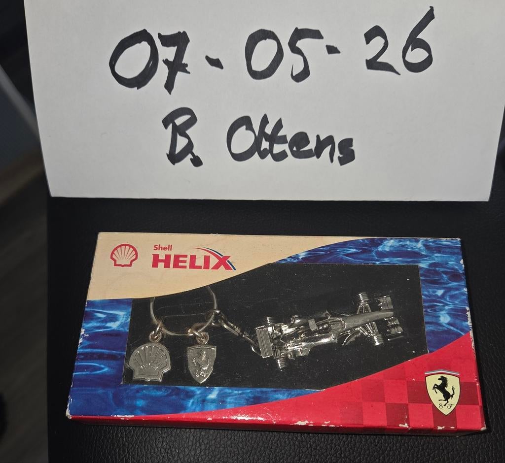 Ferrari F1 Sleutelhanger Shell Helix, Verzamelen, Sleutelhangers, Ophalen of Verzenden