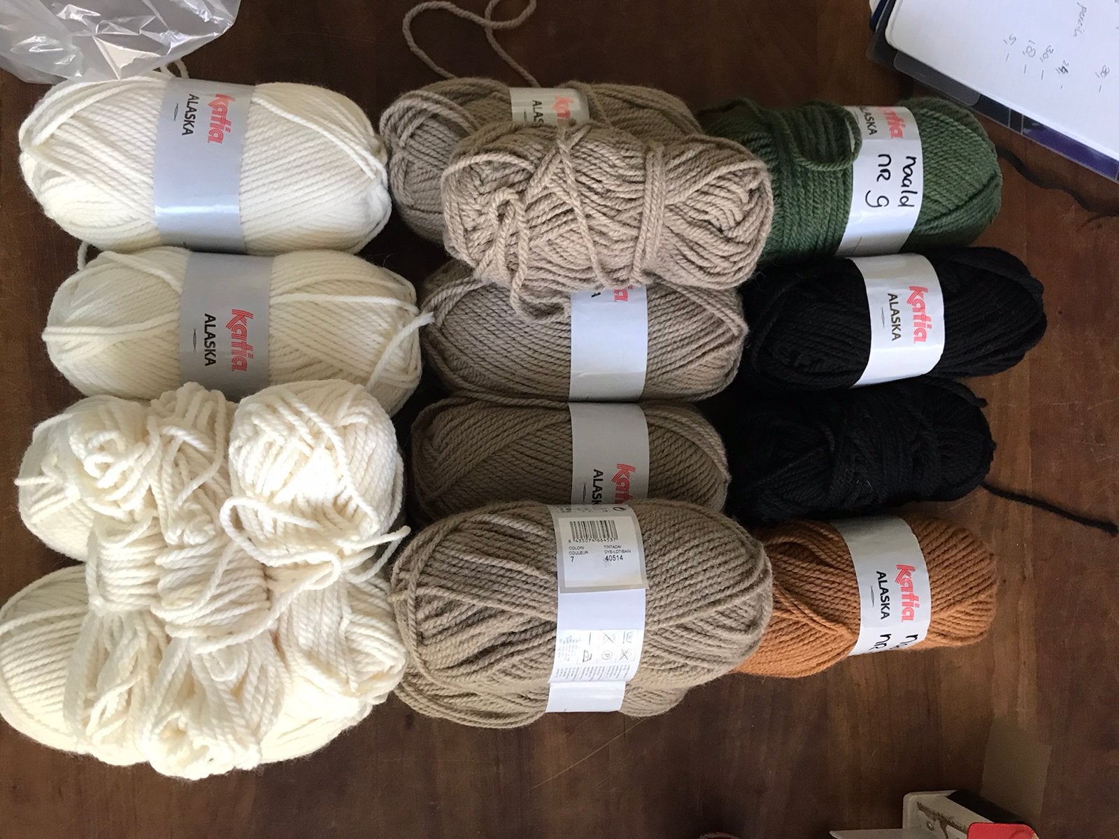 13 grote bollen Katia Alaska samen voor 25,00 euro, Ophalen of Verzenden, Nieuw, Breien of Haken, Wol of Garen