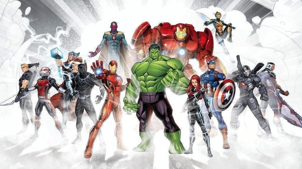 Avengers Vlies Behang Unite - 500x280 - Gratis Verzending, Verzenden, Vliesbehang, 10 tot 25 m², Komar