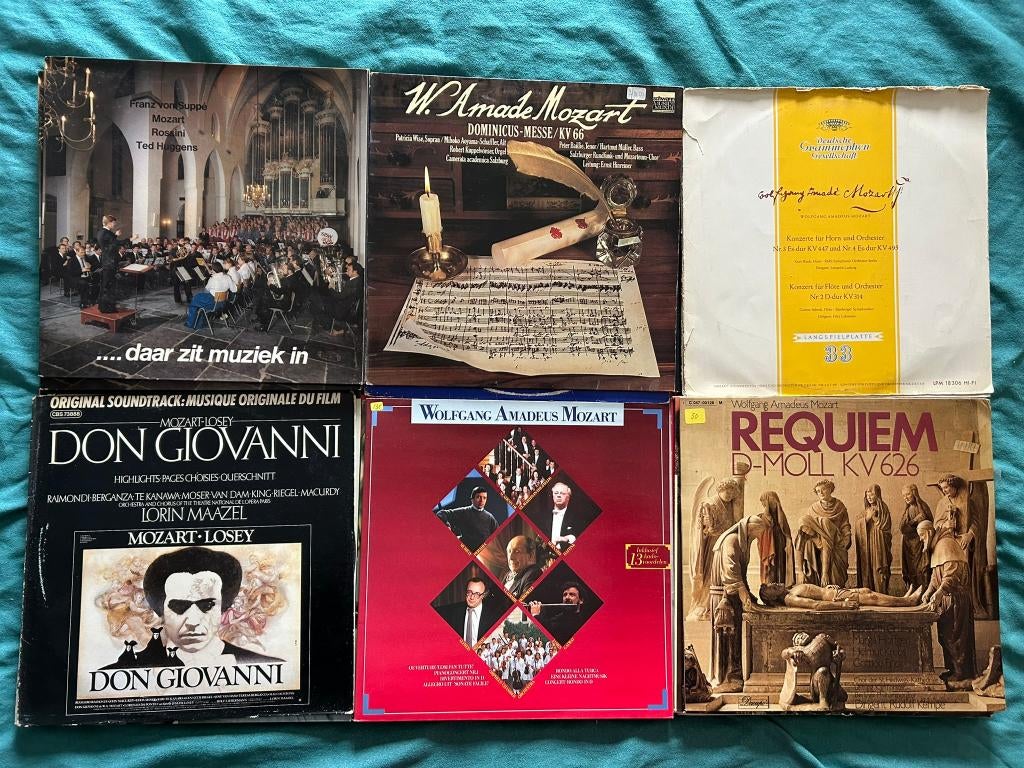 44 LP's Wolfgang Amadeus Mozart ook per stuk te koop, Gebruikt, Opera of Operette, Ophalen of Verzenden, 12 inch