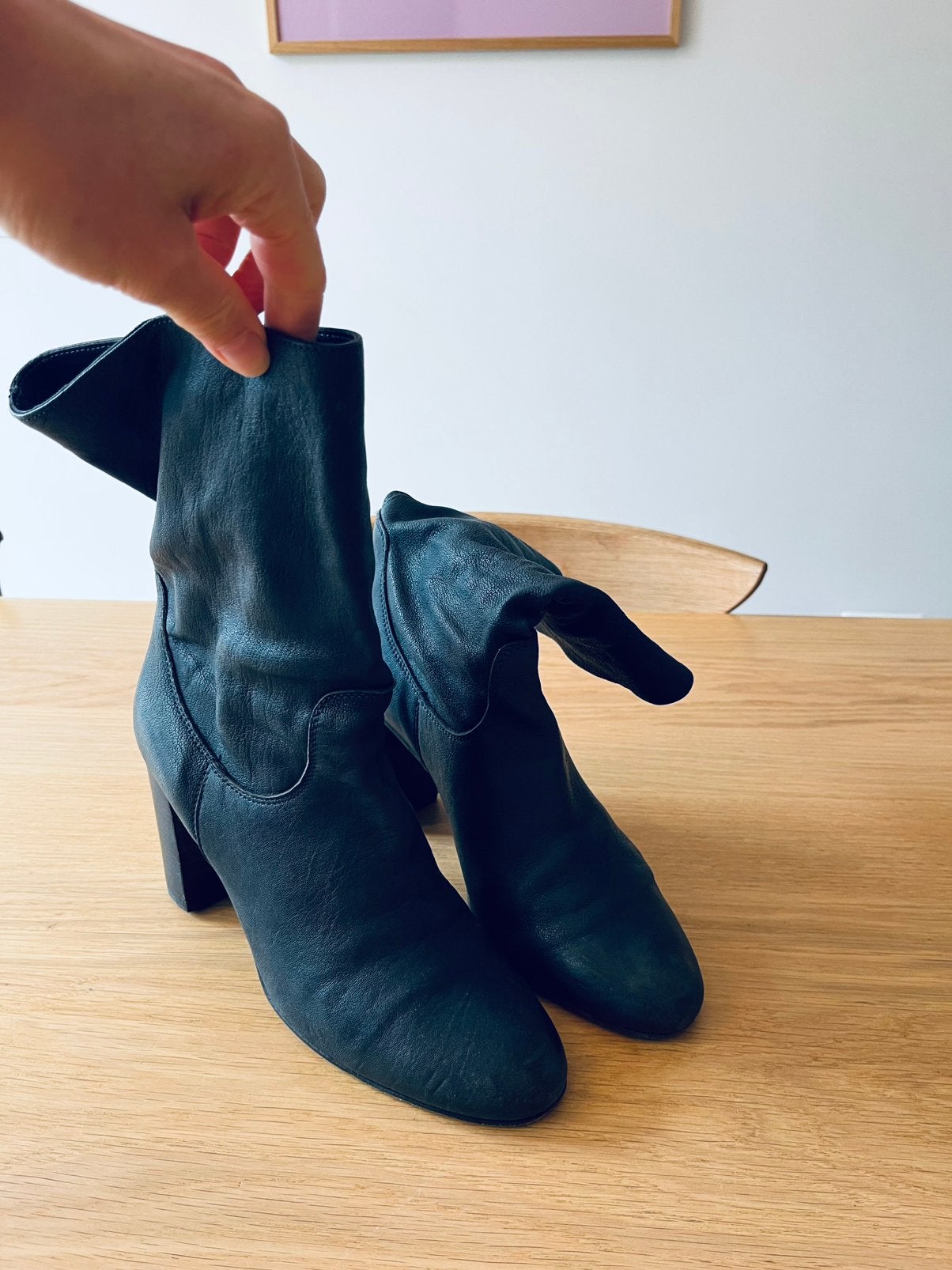 Donkerblauwe Gianni Crasto leren enkellaarzen – maat 40, Kleding | Dames, Schoenen, Blauw, Lage of Enkellaarzen, Ophalen of Verzenden