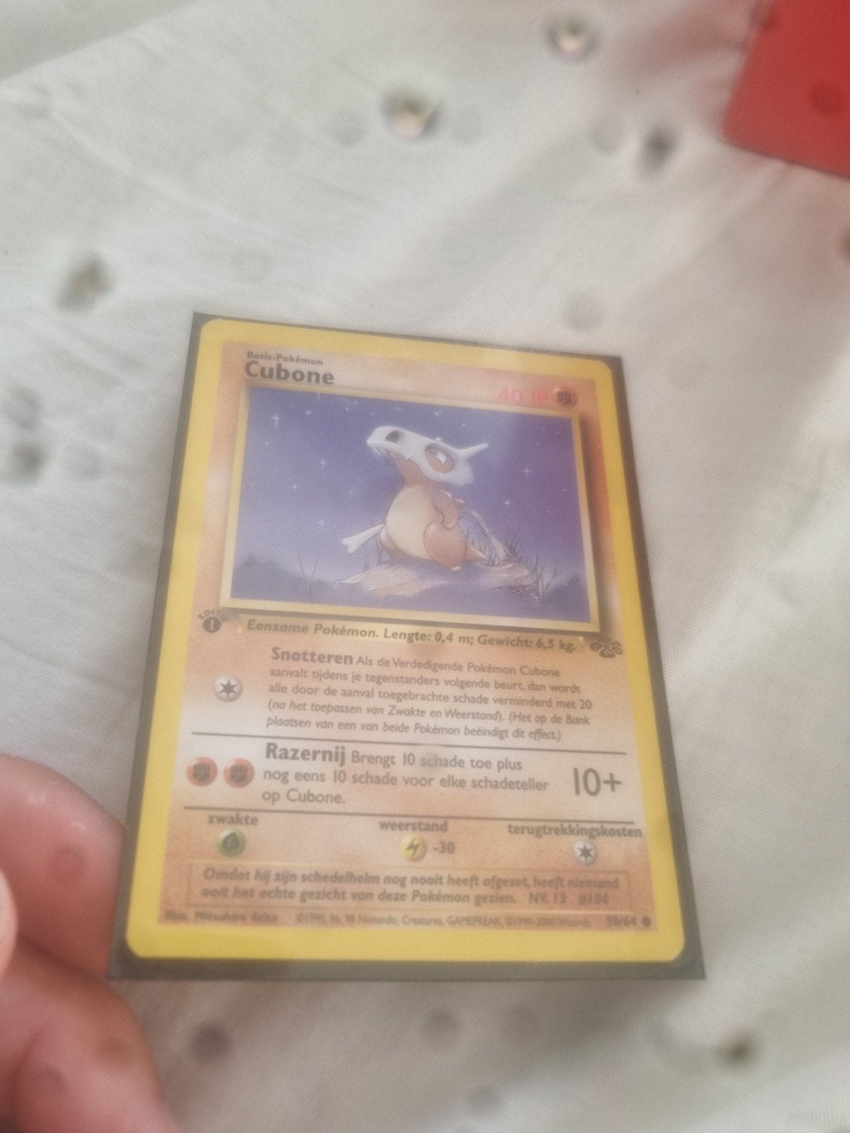 cubone fans, Hobby en Vrije tijd, Verzamelkaartspellen | Pokémon, Ophalen of Verzenden, Zo goed als nieuw