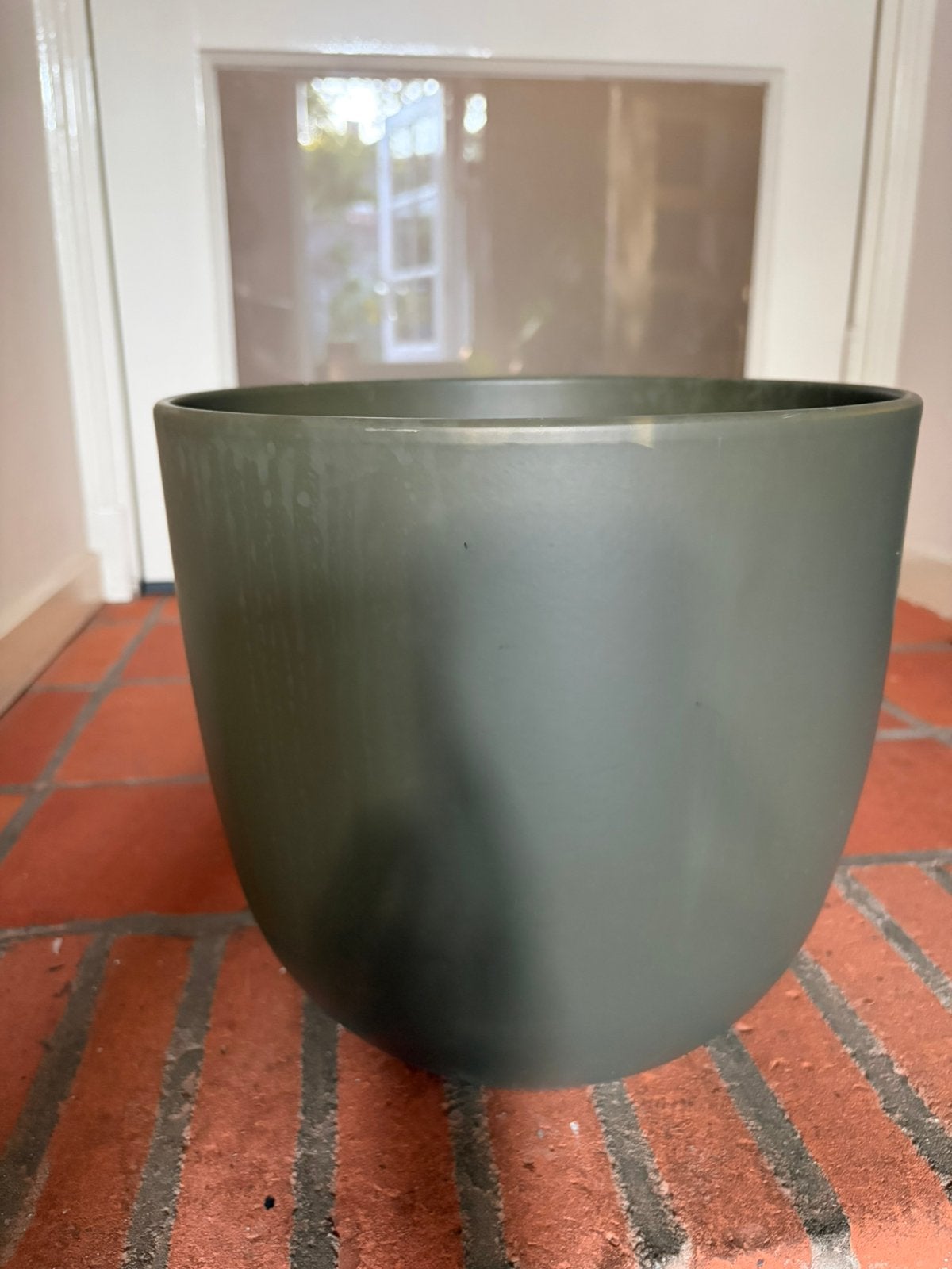 Grote pot groen, Gebruikt, Rond, Binnen, Minder dan 40 cm