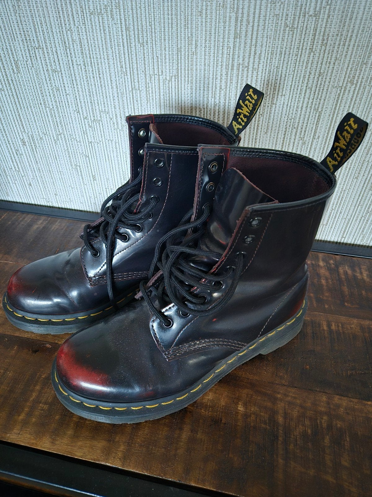 Dr. Martens 1460 Cherry Red Arcadia Laarzen Maat 38, Lage of Enkellaarzen, Ophalen of Verzenden, Dr. Martens, Gedragen