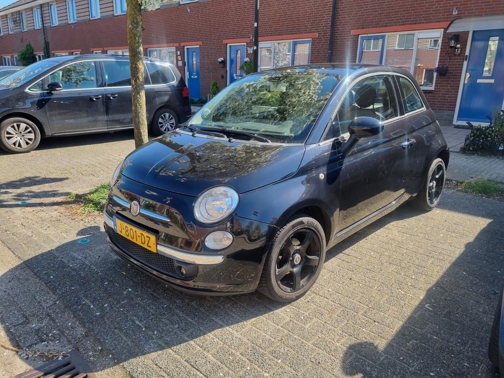 Fiat 500 1.2 C 2009 Zwart, Voorwielaandrijving, Stof, 1242 cc, 4 cilinders