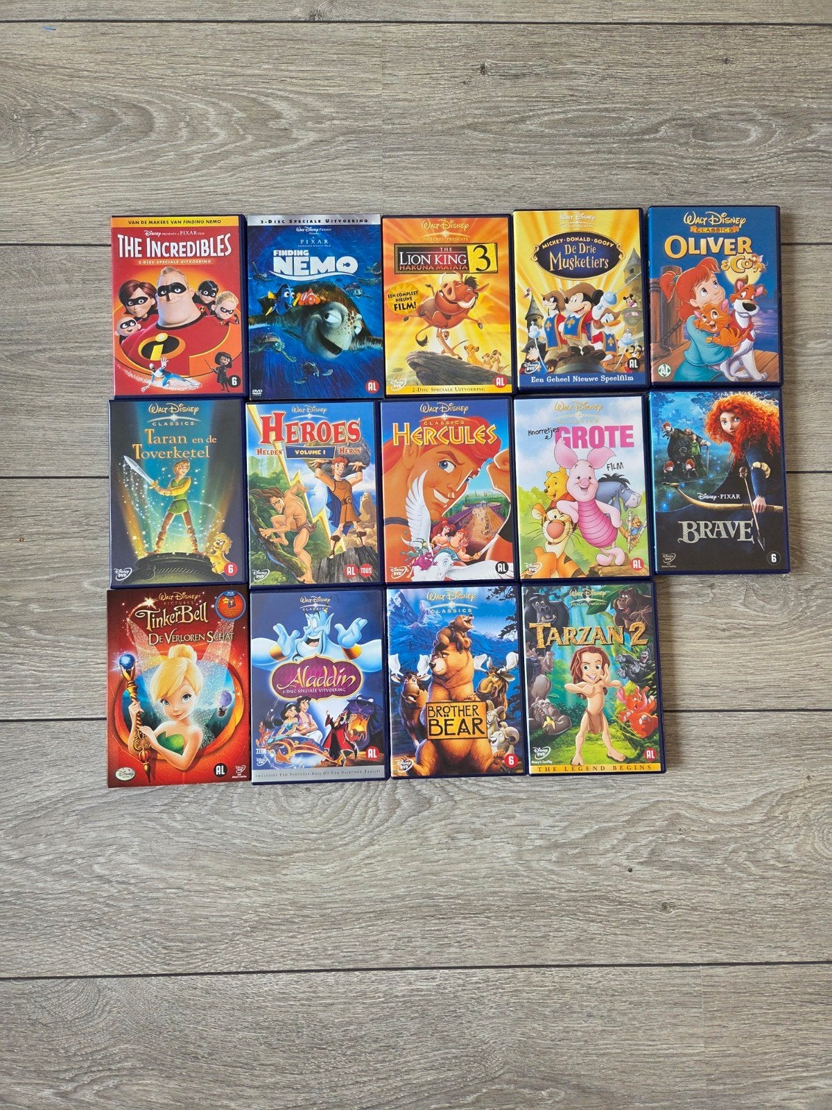 Disney/Pixar DVD Collectie - 14 Films, Cd's en Dvd's, Dvd's | Tekenfilms en Animatie, Gebruikt, Animatie, Nederlands, Ophalen of Verzenden