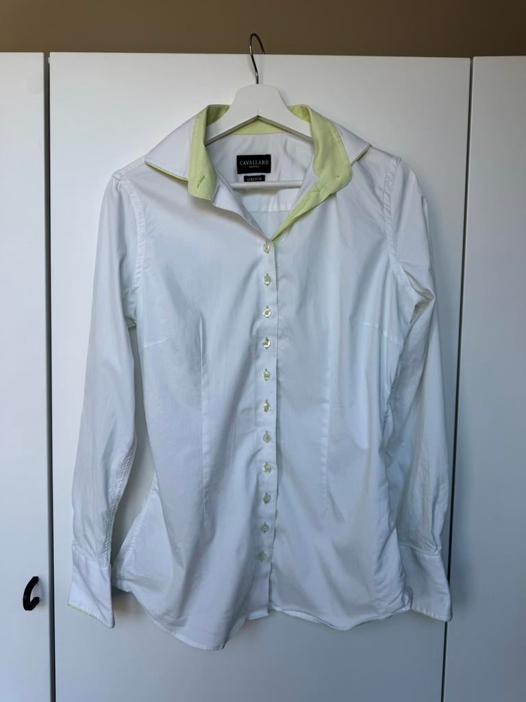 Blouse dames Cavallaro maat 42 stretch, Kleding | Dames, Blouses en Tunieken, Ophalen of Verzenden, Maat 42/44 (L), Wit