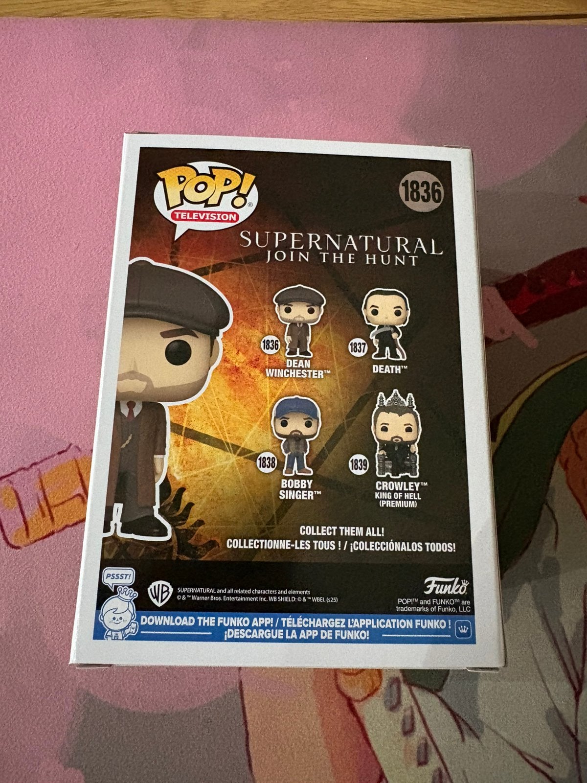 Funko Pop! Supernatural Dean Winchester #1836 Join the Hunt, Verzamelen, Funko Europe, Ophalen of Verzenden, Zo goed als nieuw