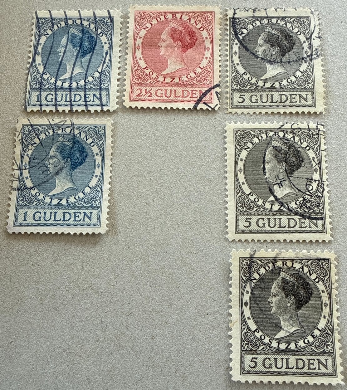 NL POSTZEGEL NVPH 163 t/m 165 Koningin Wilhelmina, Postzegels en Munten, Postzegels | Nederland, Ophalen of Verzenden, T/m 1940