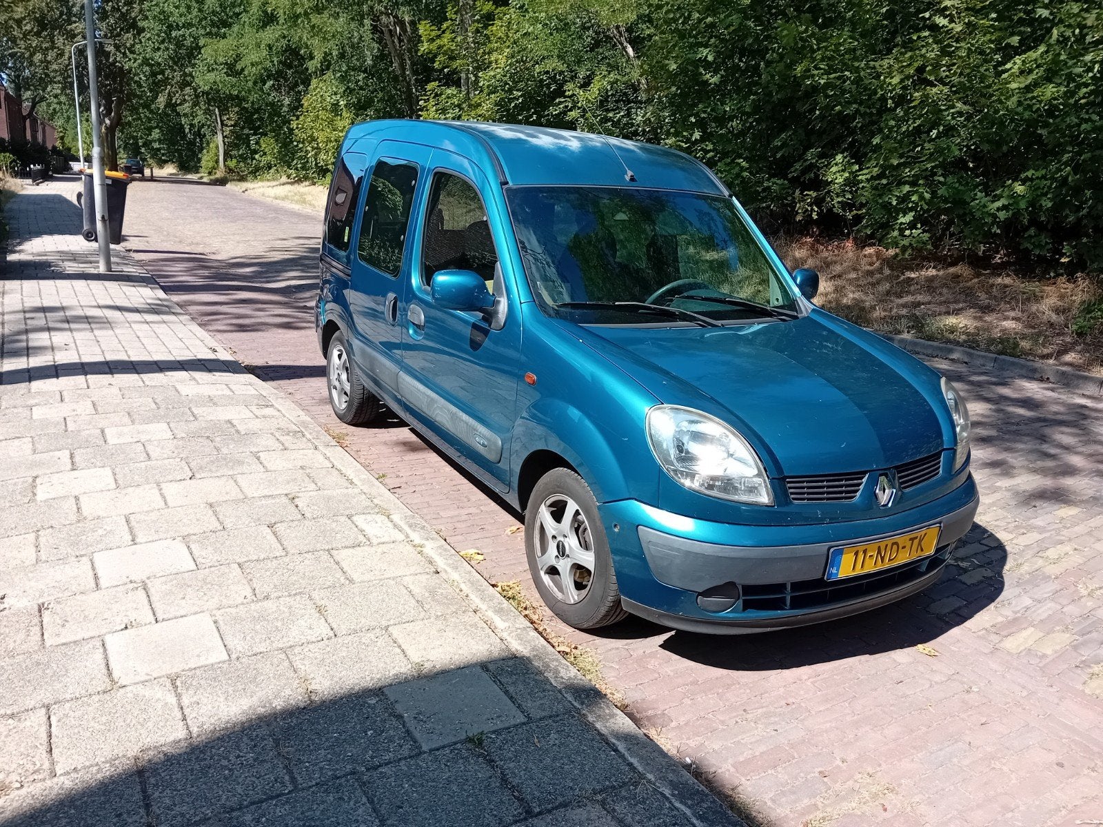 Renault Kangoo 1.6 16V 70KW 2003 Blauw, Auto's, Renault, Blauw, 49 €/maand, Origineel Nederlands, Handgeschakeld
