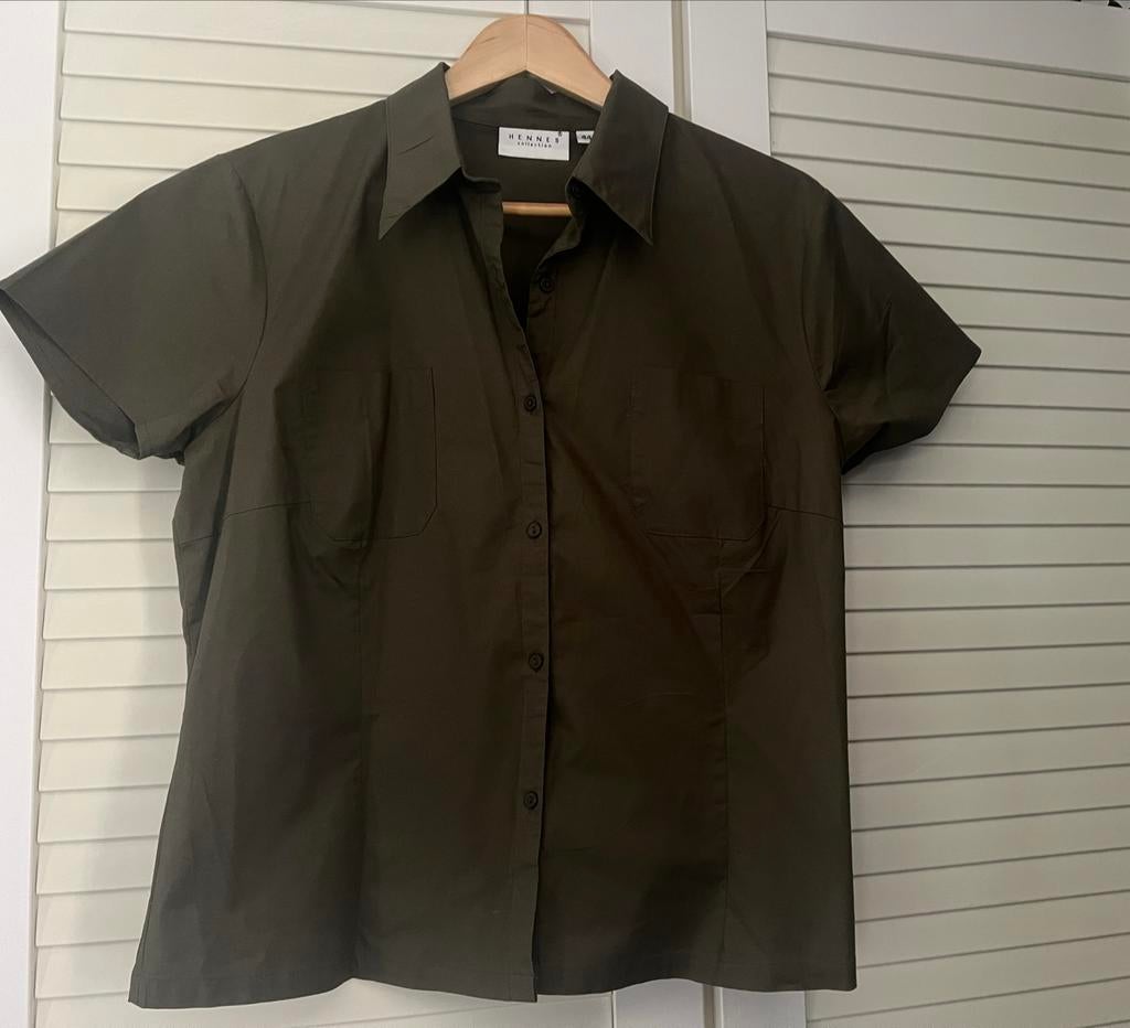 Leger groene blouse, maat 44, Ophalen of Verzenden, Gedragen, Maat 42/44 (L), Groen