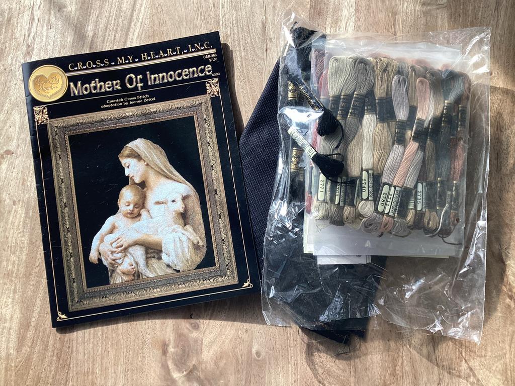 Borduurpakket 'Mother of Innocence' compleet, z.g.a.n., Hobby en Vrije tijd, Borduren en Borduurmachines, Ophalen of Verzenden