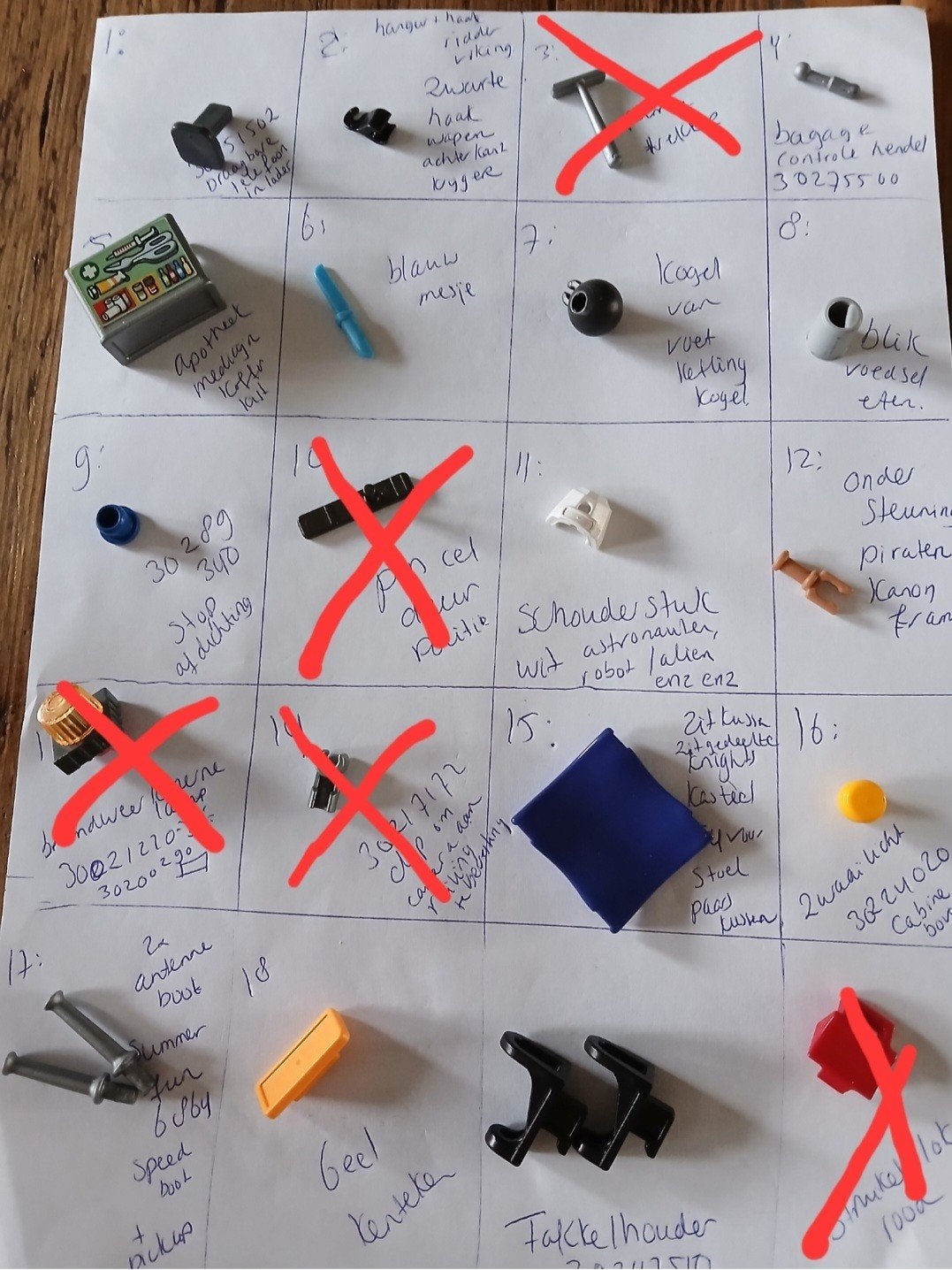 Playmobil onderdelen zie beschrijving, Ophalen of Verzenden, Zo goed als nieuw, Losse onderdelen