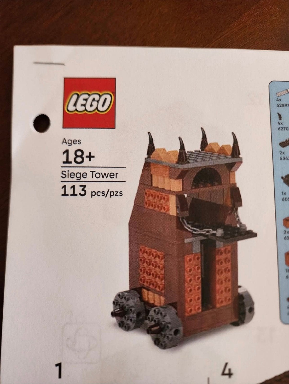 Lego Minas Tirith Siege Tower Lord of the rings 11377, Lego, Ophalen of Verzenden, Complete set, Nieuw
