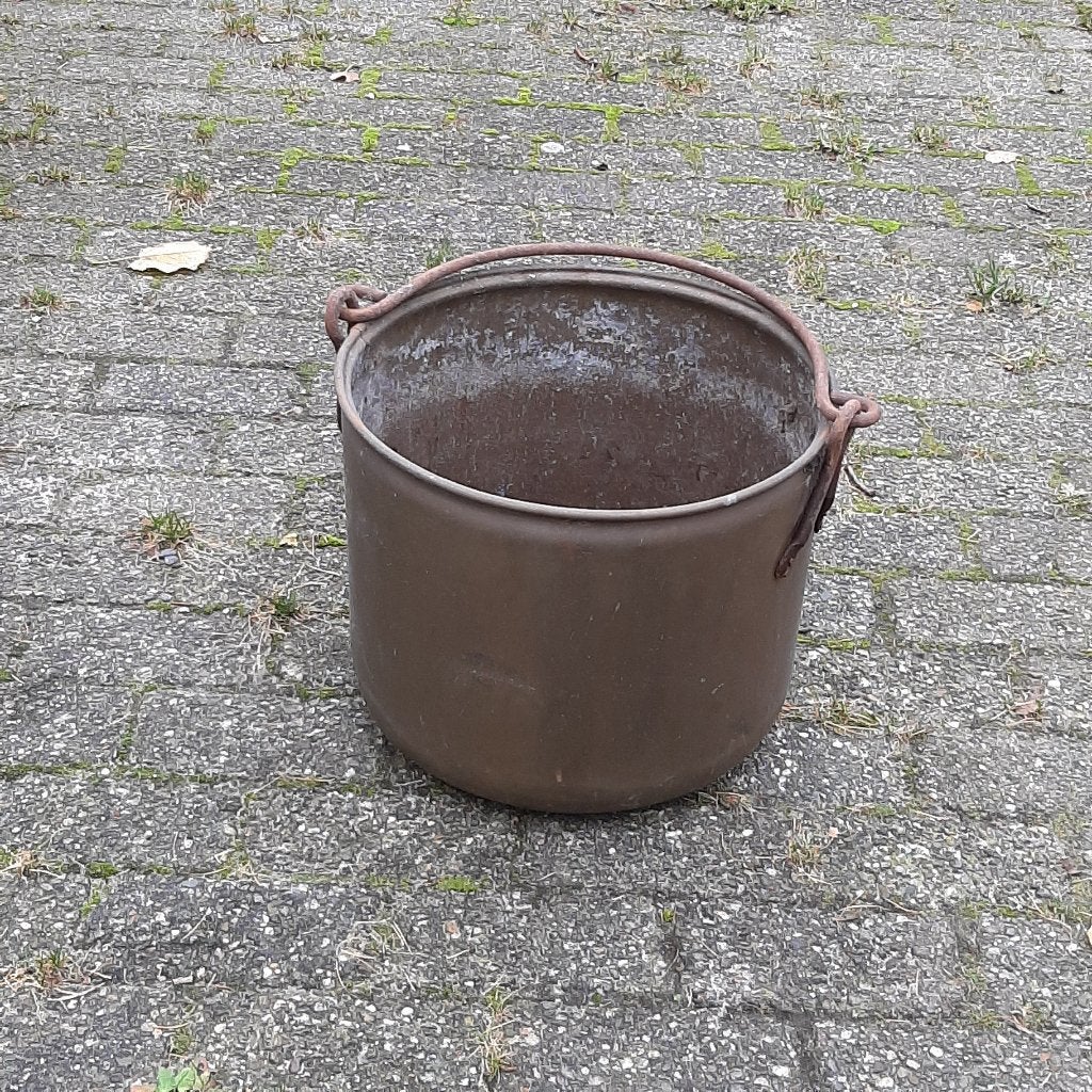 Grote koperen ketel / kookpot ø 37 cm., Ophalen, Koper