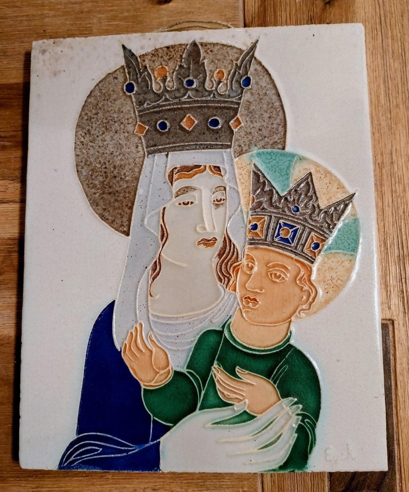Vintage Westraven Utrecht Tegel Maria met Kind, Ophalen of Verzenden