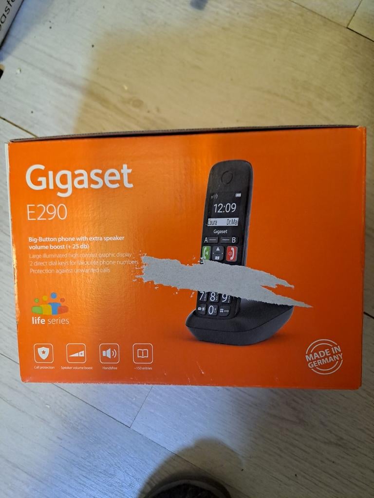 Gigaset E290 vaste telefoon, Telecommunicatie, Vaste telefoons | Handsets en Draadloos, Zo goed als nieuw, Ophalen of Verzenden