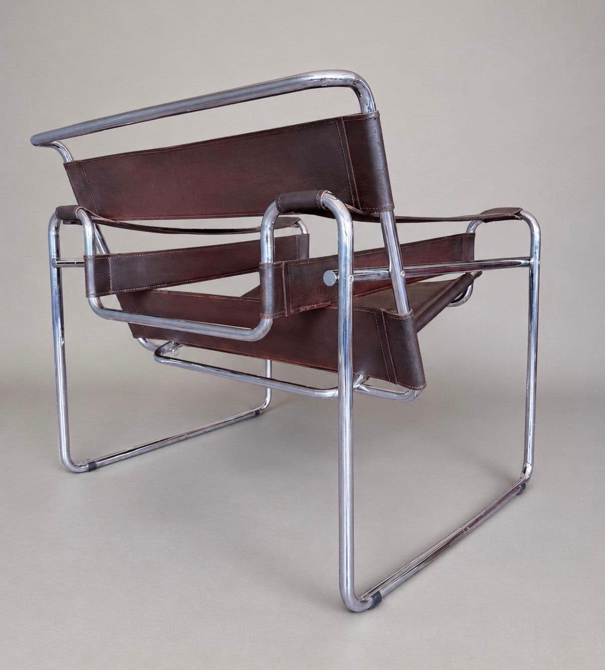 Vintage Wassily Chair, Marcel Breuer, Bononia/Gavina, Italy, Ophalen, Minder dan 50 cm, Gebruikt, -