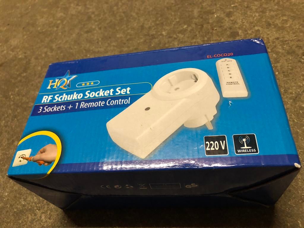 HQ - RF schuko socket (Set 3+1), Ophalen of Verzenden, Nieuw, Stekker