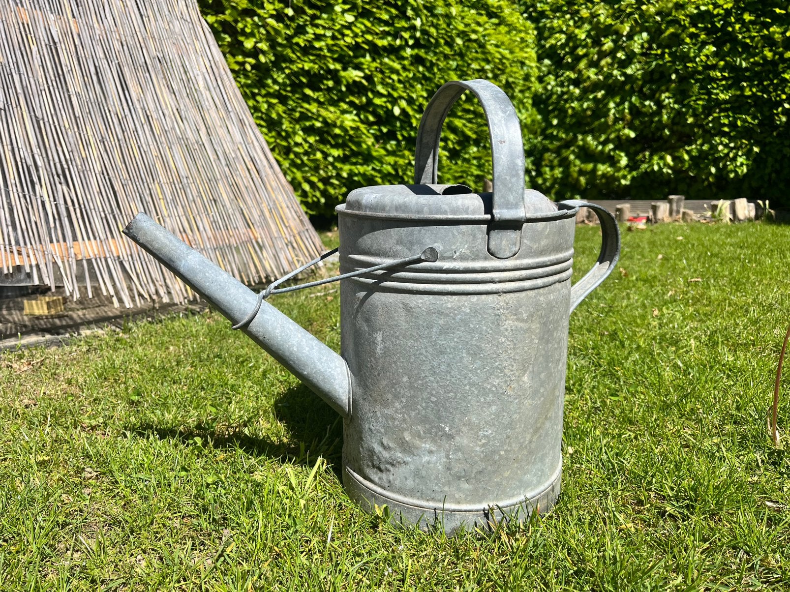 Brocante zinken gieter, Tuin en Terras, Gieters, Ophalen, Zo goed als nieuw, Metaal