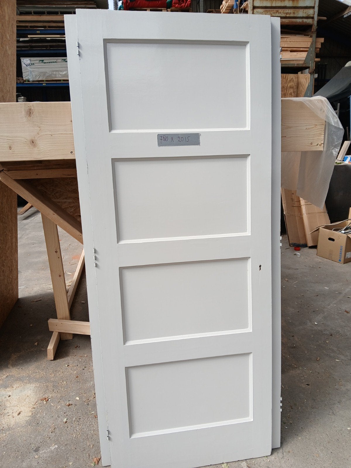 4-vaks Paneeldeur 780x2015, Ophalen, Gebruikt, Minder dan 80 cm, Binnendeur