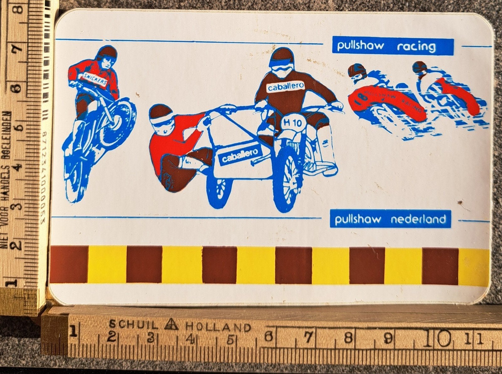 vintage sticker Pullsaw racing motorcross zijspan wegrace, Verzamelen, Ophalen of Verzenden, Zo goed als nieuw