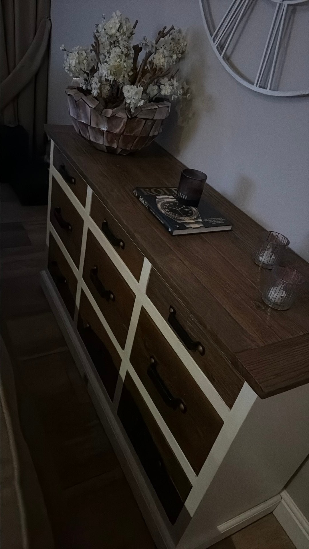 Riviera maison dressoir, Ophalen, 75 cm of meer, Zo goed als nieuw, Met lade(s)