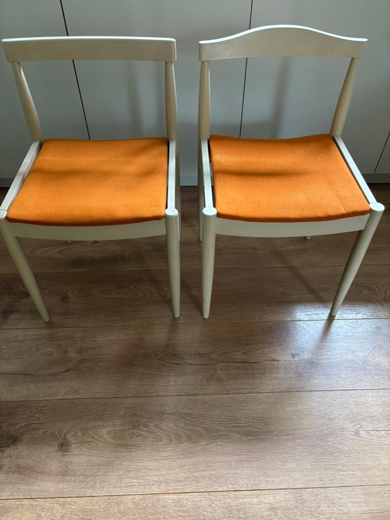 Vintage stoeltjes jaren 70., Ophalen, Gebruikt, Overige kleuren, Twee