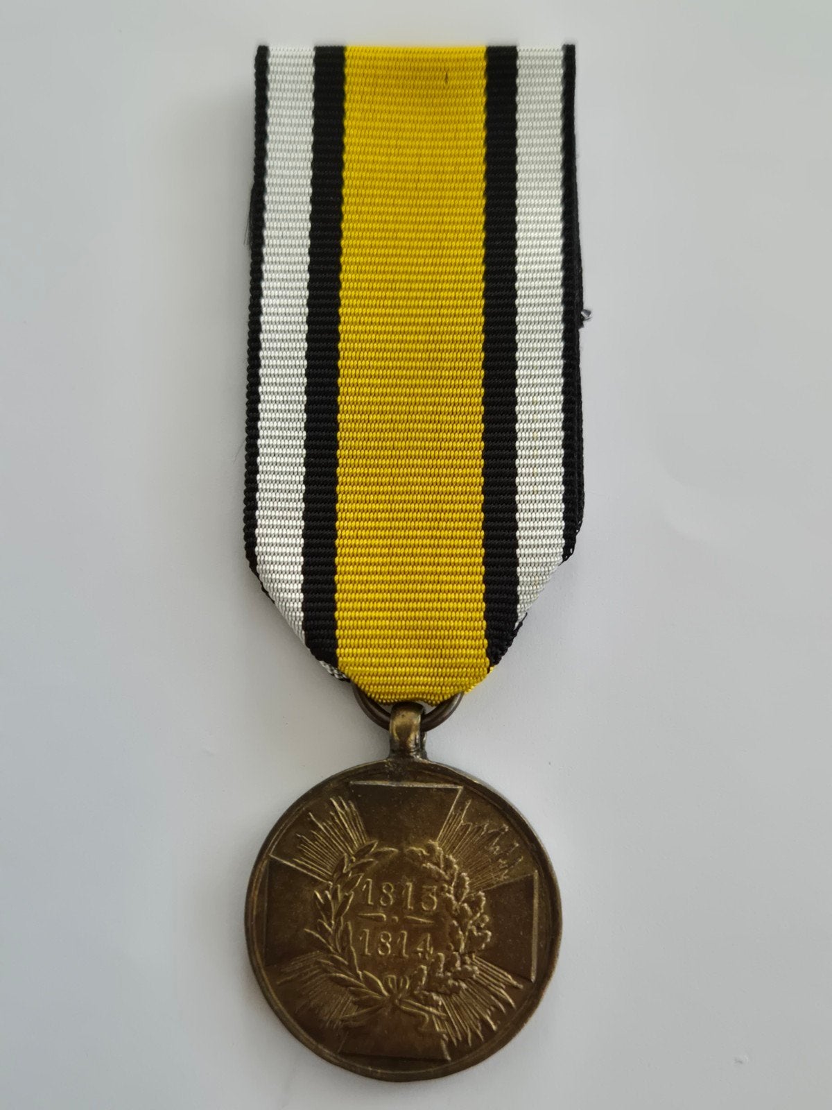 Duitse Medaille 1813 - 1814 Napoleon periode, Ophalen of Verzenden, Landmacht, Duitsland, Lintje, Medaille of Wings