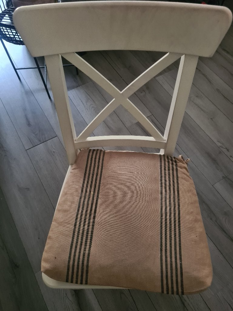 Ikea houten stoel, Huis en Inrichting, Ophalen, Gebruikt, Wit, Eén