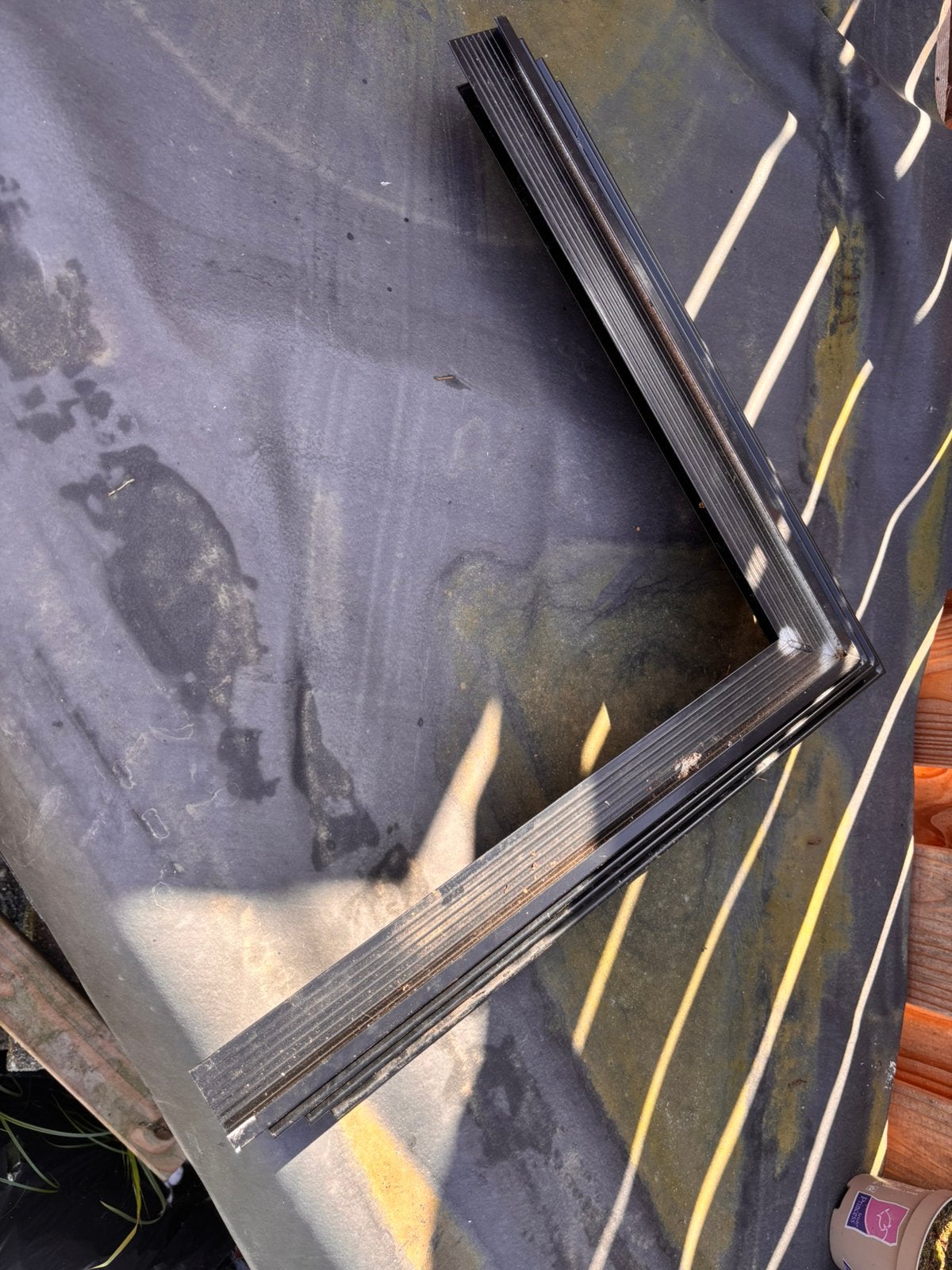 Aluminium Buitenhoek RAL9005 45 x 45 x 500mm, Ophalen, Zo goed als nieuw, Minder dan 180 cm, Palen