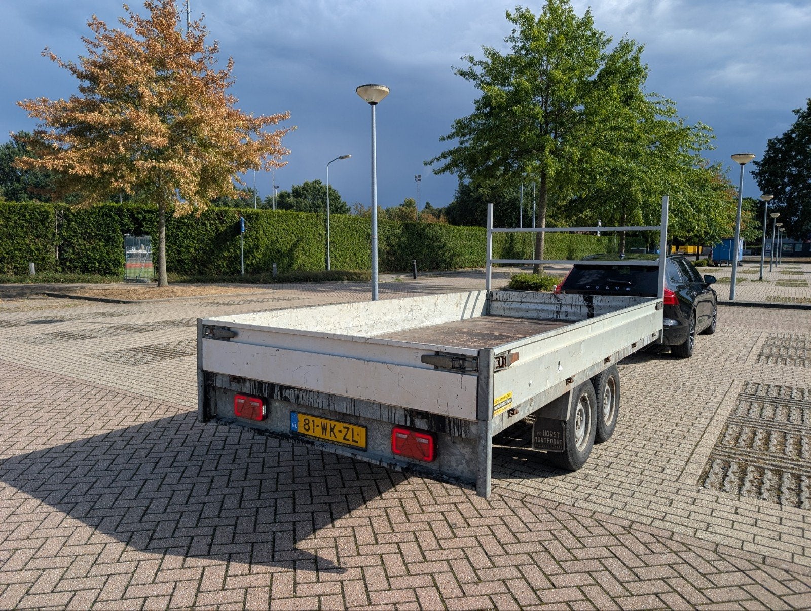 henra plateau aanhanger 2700kg - bakmaat 180*400, Ophalen, Gebruikt