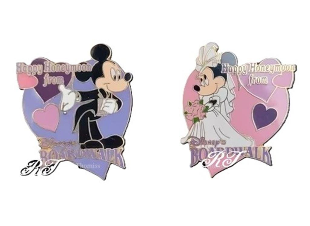 Happy Honeymoon pins from Disney Boardwalk., Ophalen of Verzenden, Nieuw, Overige onderwerpen, Speldje of Pin