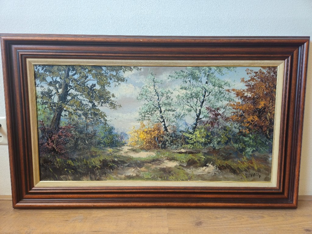 Olieverf schilderij op canvas Willem F. Reinders, Ophalen, Doek, Origineel werk, Impressionistisch