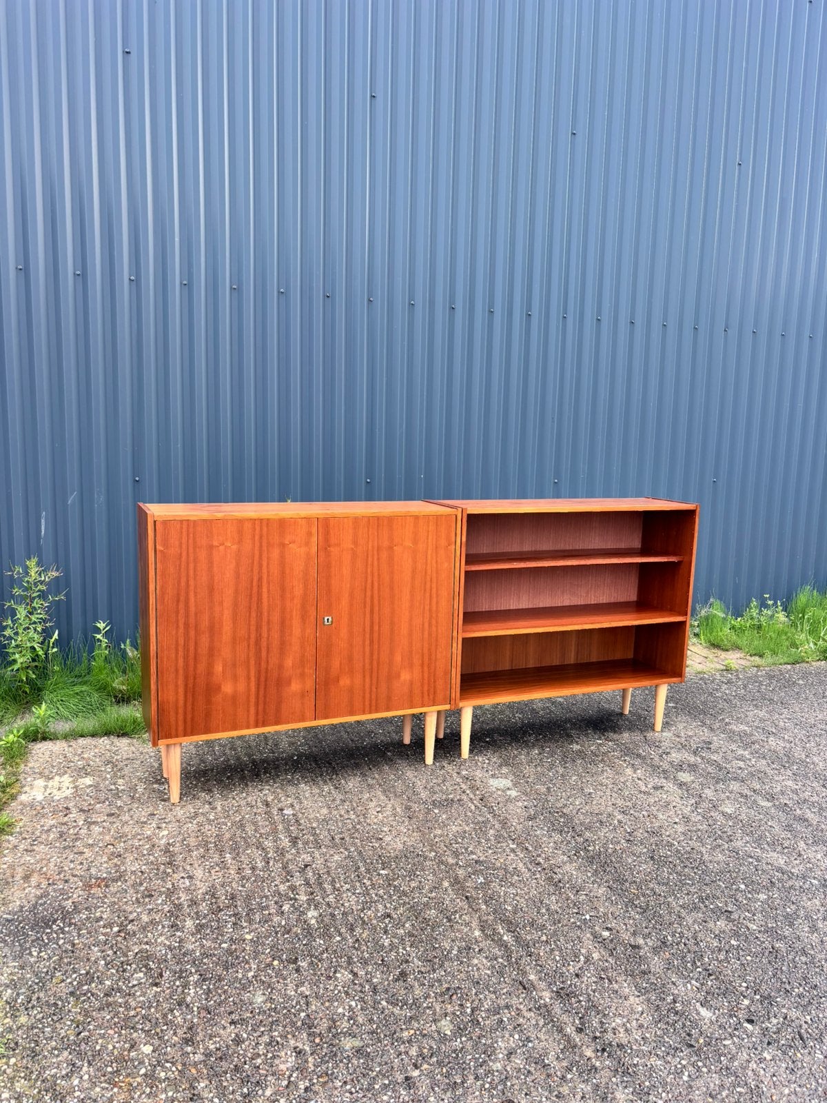 Vintage dressoir boekenkast kast, Ophalen, F, Gebruikt, T