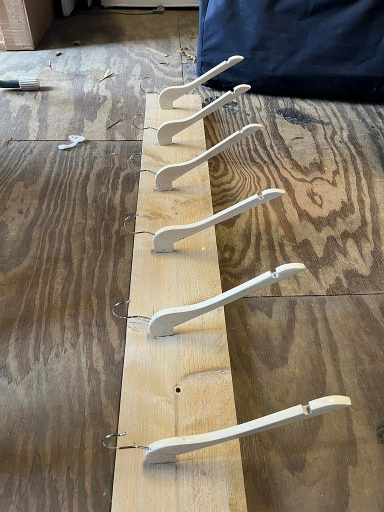 Kapstok 6 ruime haken, Zo goed als nieuw, Minder dan 100 cm, Hout, Ophalen