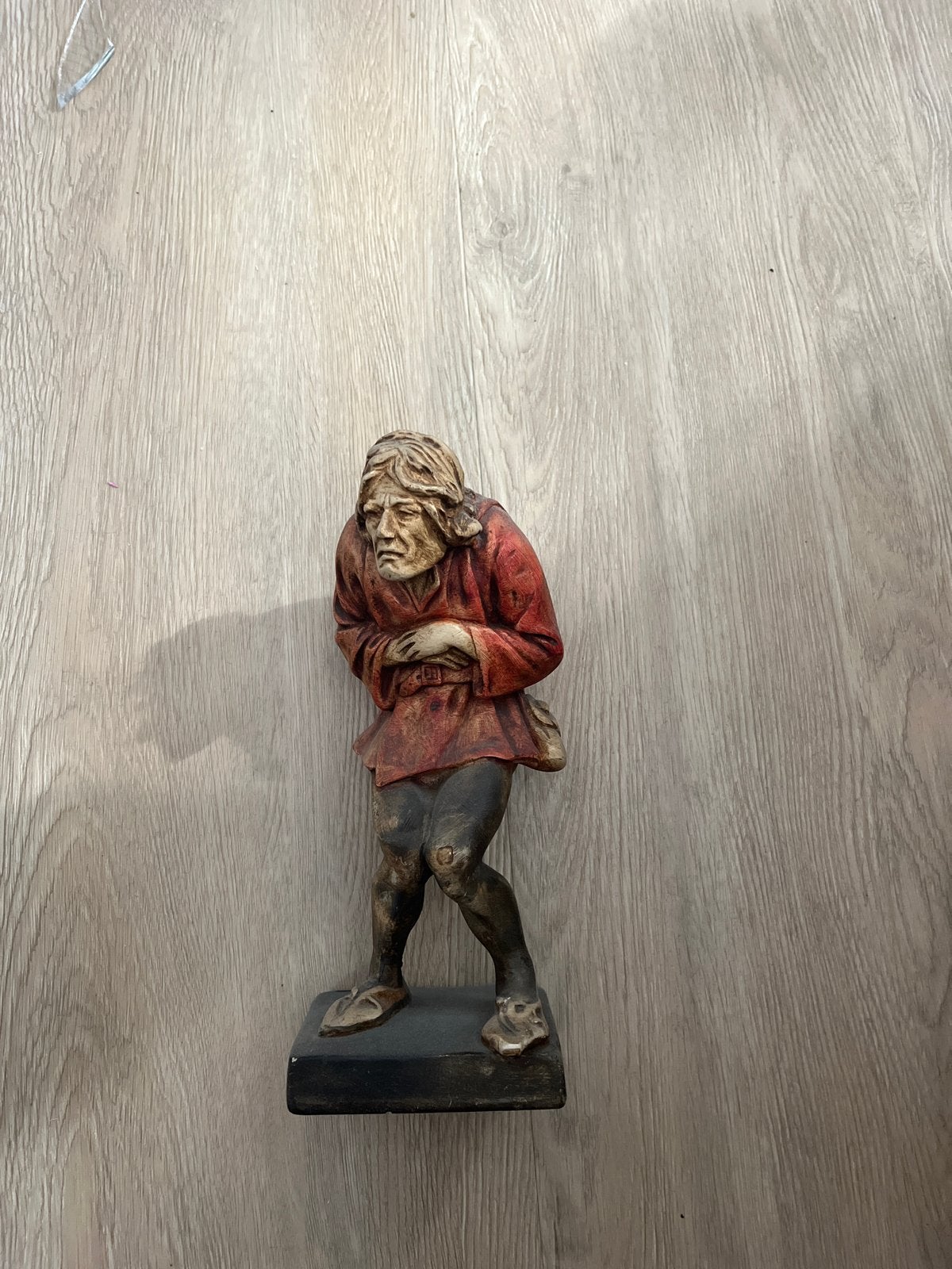 Vintage Quasimodo beeldje – Klokkenluider van de Notre-Dame, Ophalen of Verzenden, 20 - 50 cm, Steen of Keramiek, Beeld