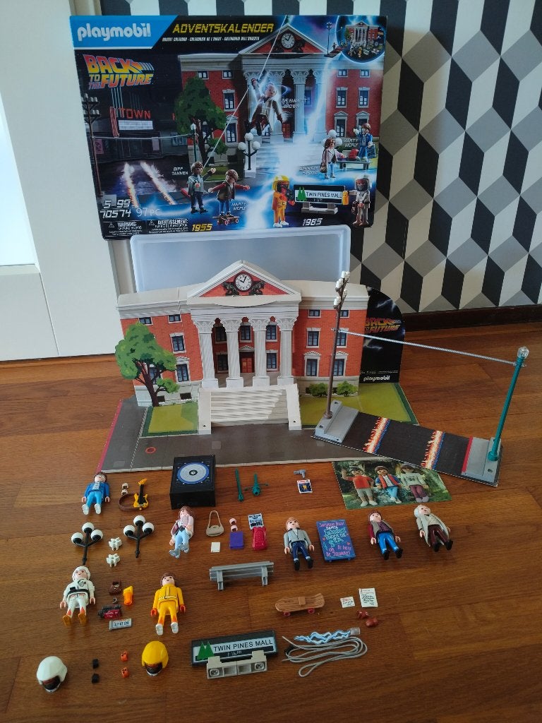 Playmobil 70574 Back to the future Adventskalender stadhuis, Ophalen, Complete set, Overige typen, Zo goed als nieuw