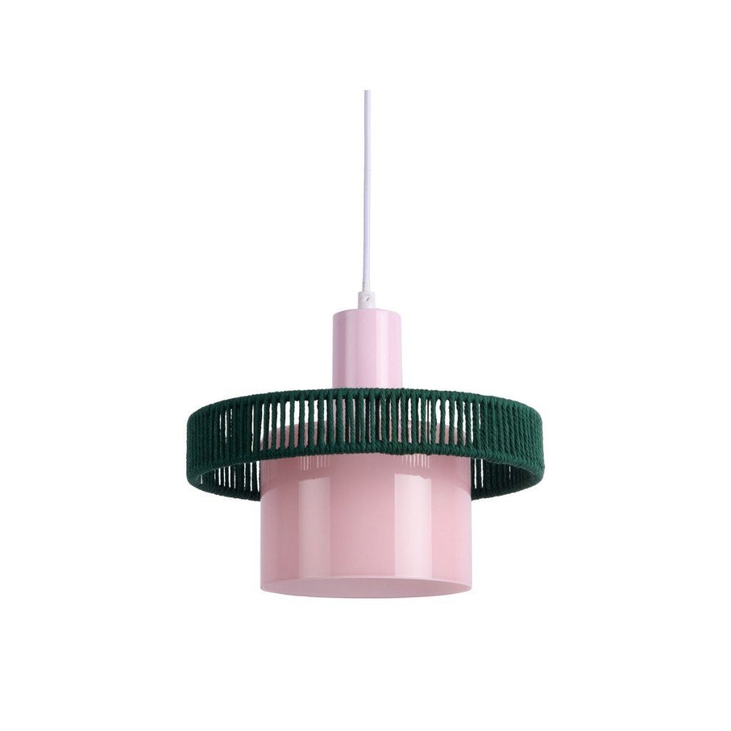 Leitmotiv Hanglamp Firenze Roze/Groen 20x25 cm, Metaal, Nieuw, Modern, Speels, Scandinavisch, E27 (groot)